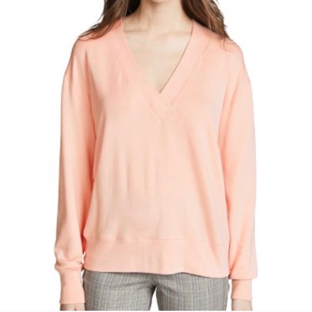 rag & bone lightweight v-neck sweatshirt